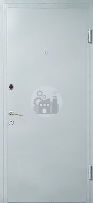 Дверь для котельной с глазком, двусторонний окрас нитроэмаль-ДВ-892