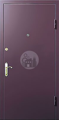 Стальная дверь, отделка порошок, внутри винилискожа-ДВ-488