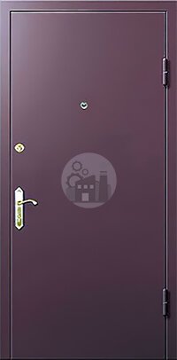 стальная дверь, отделка порошок, внутри винилискожа-ДВ-488