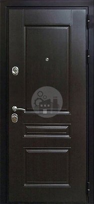 Недорогая металлическая дверь с МДФ-ДВ-520