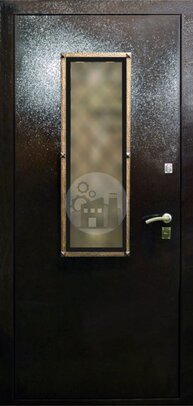 антивандальная дверь с ковкой и стеклом - внутренняя часть двери ДВ-1800