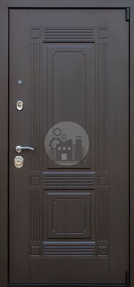Стальная дверь с терморазрывом, внутри — зеркало и отделка МДФ-ДВ-645