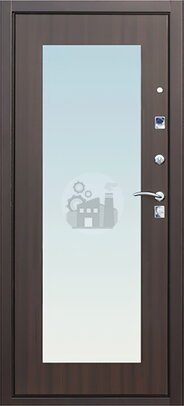 дверь стальная с зеркалом, порошковый окрас снаружи, внутри мдф - внутренняя часть двери ДВ-637