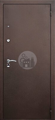 дверь стальная с зеркалом, порошковый окрас снаружи, внутри мдф-ДВ-637