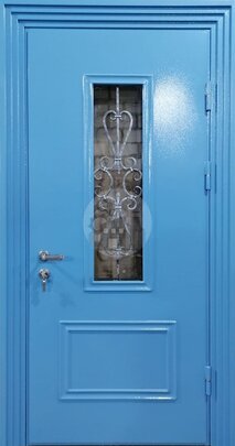 Дверь антивандальная в коттедж с одним замком-ДВ-1632