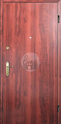 Дверь стальная в офис, отделка ламинат и винилискожа-ДВ-917